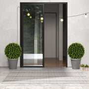 2 Pieces 18/22 Inches Indoor Outdoor Faux Decorative Balls for Patio Garden Front Door Balcony and Backyard-S
