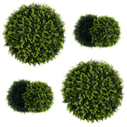 2 Pieces 18/22 Inches Indoor Outdoor Faux Decorative Balls for Patio Garden Front Door Balcony and Backyard-S
