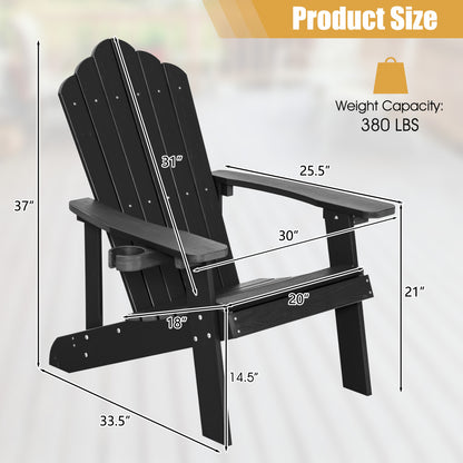 Adirondack Chair Set - Adult & Kids Pair for Patio