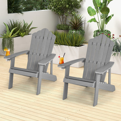 Adirondack Chair Set - Adult & Kids Pair for Patio
