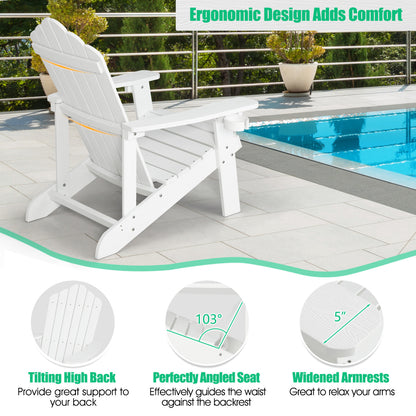 Adirondack Chair Set - Adult & Kids Pair for Patio