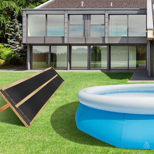 2 Pieces 10/16.4/20 Feet Weatherproof Solar Swimming Pool Heating System