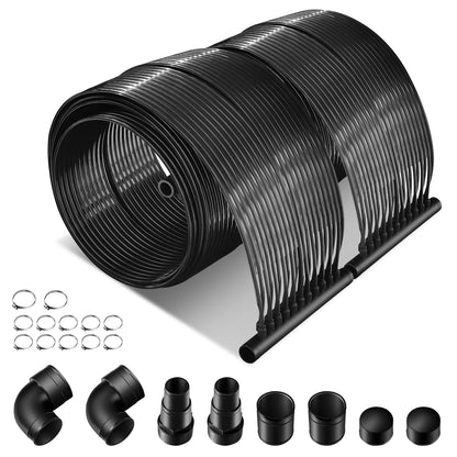 2 Pieces 10/16.4/20 Feet Weatherproof Solar Swimming Pool Heating System