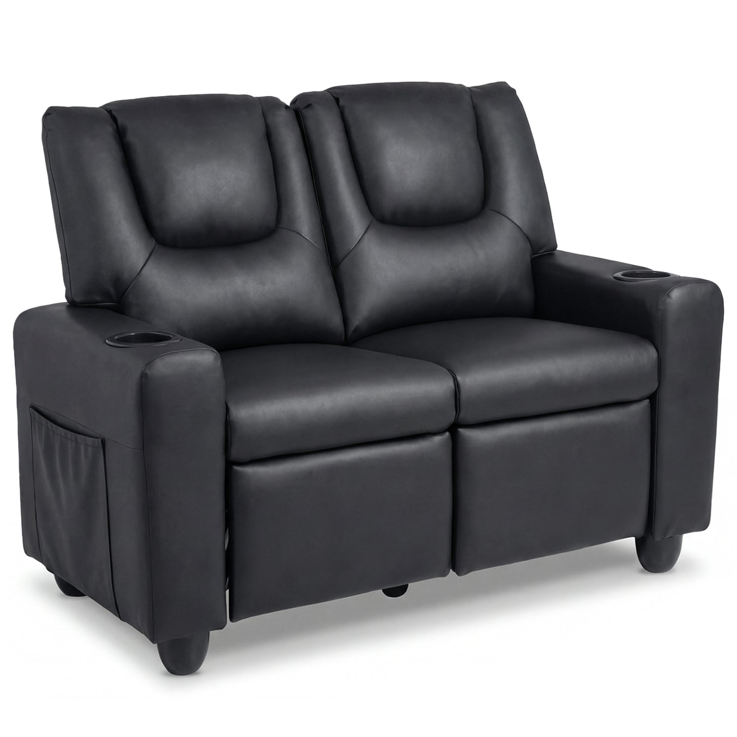 2-Seater Kids Recliner Double Toddler Sofa Chair with 2 Cup Holders