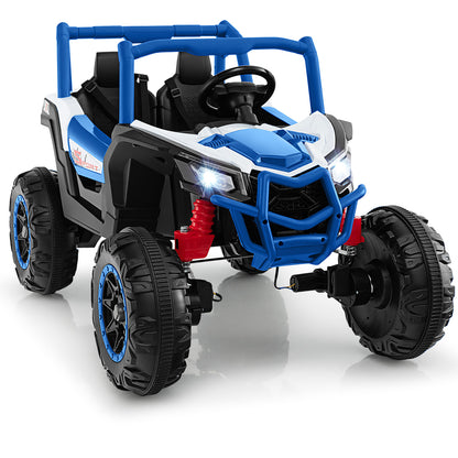 2-Seater Kids Ride on UTV with 2.4G Remote Control for over 3 Years Old Children-Pink - Navy