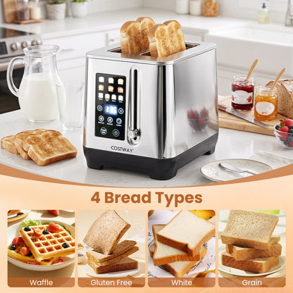 2 Slice Toaster with LED Display and 6 Browning Levels