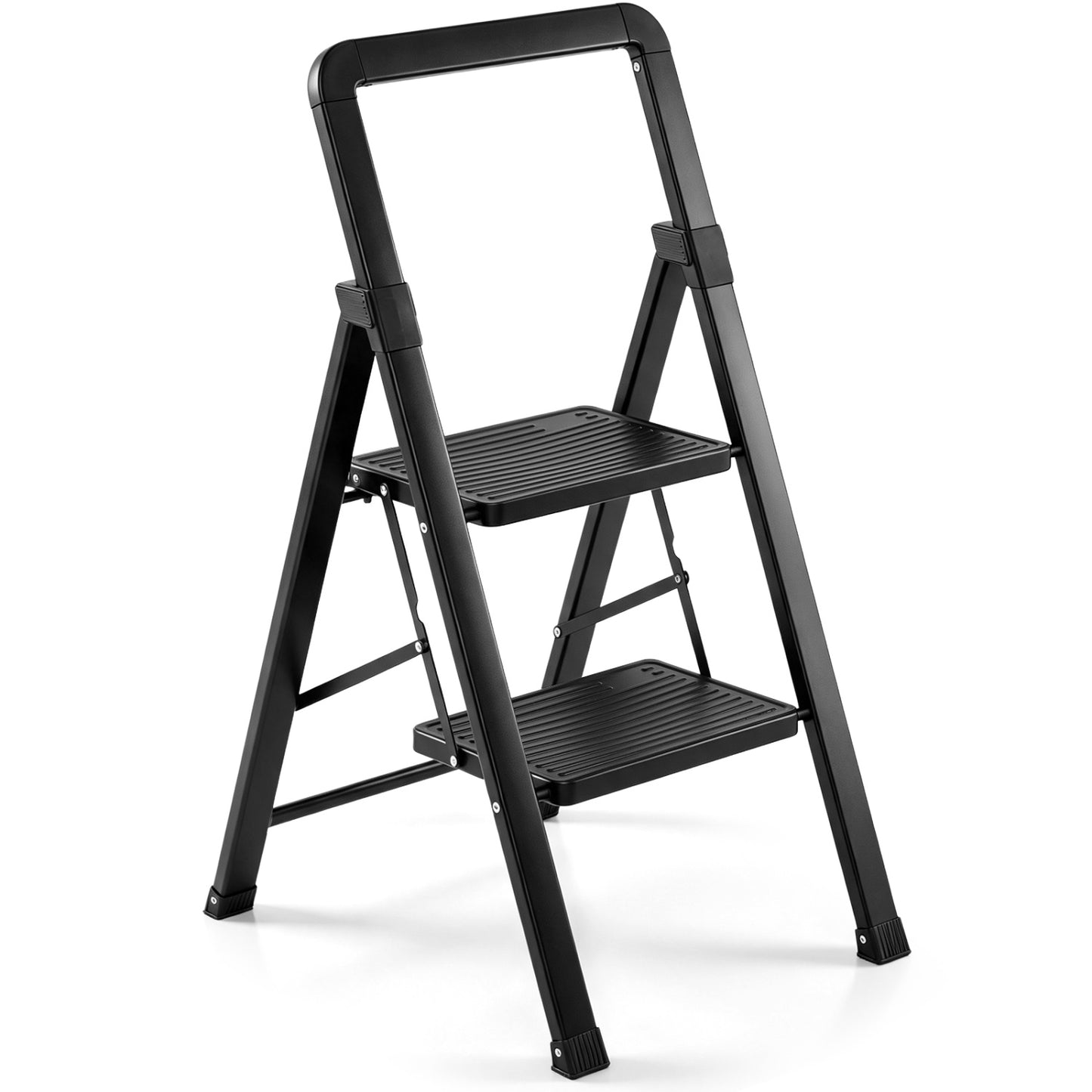 3-Step Folding Step Stool with Wide Anti-Slip Pedals
