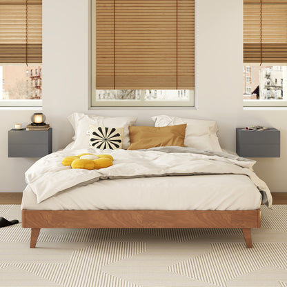 Wall Mounted Floating Nightstand with 2 Drawers