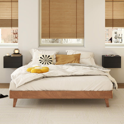 Wall Mounted Floating Nightstand with 2 Drawers