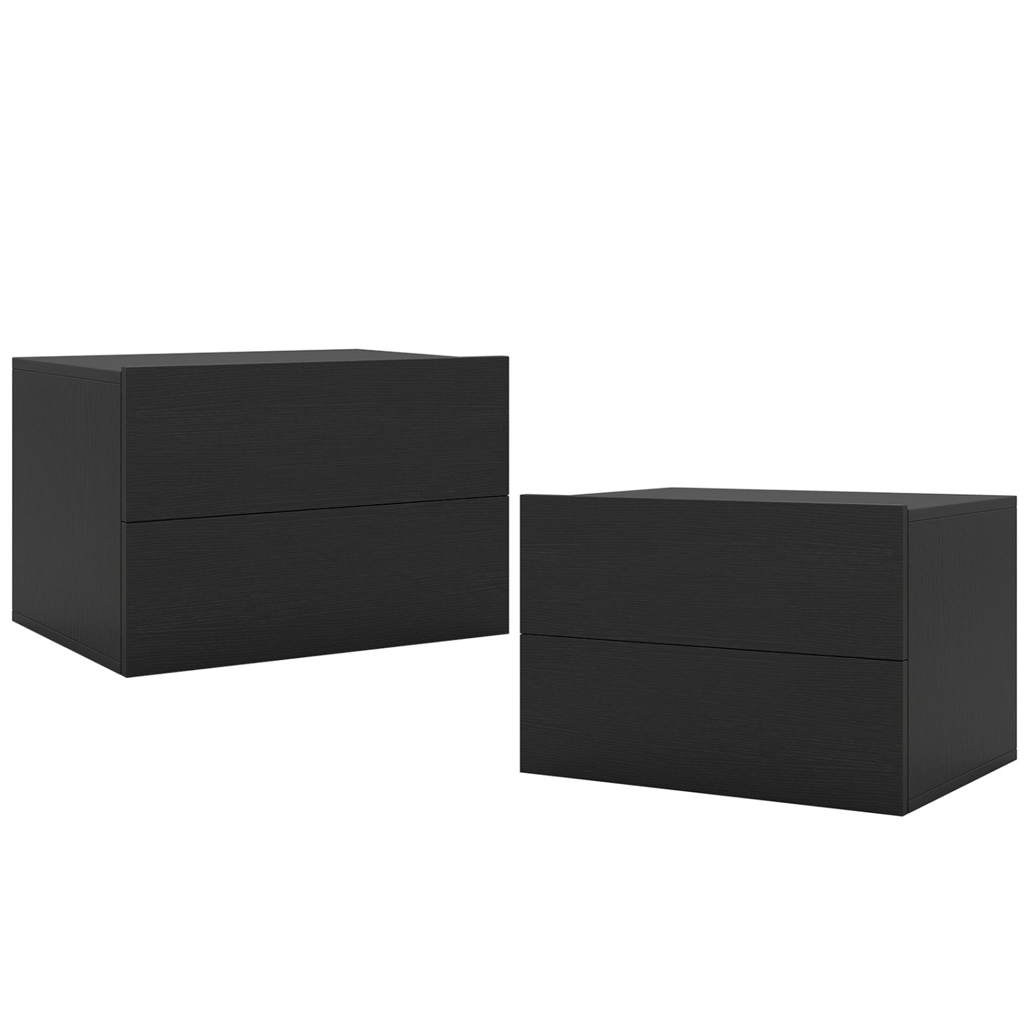 Wall Mounted Floating Nightstand with 2 Drawers