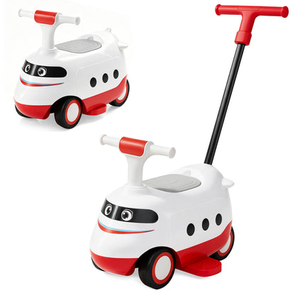 2-in-1 Ride On Push Car for Toddlers Ages 1-3 Years