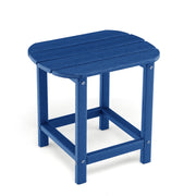 2-Pieces18 Inches Adirondack Outdoor Side Table for Patio and Garden-Navy