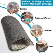 28.34x16.73in Shower Mat Non-Slip Bath Mat