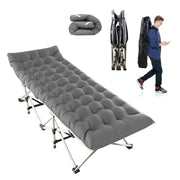 Folding Camping Cot with Pad