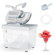 300W Commercial Ice Crusher with Dual Blades & Safety Switch