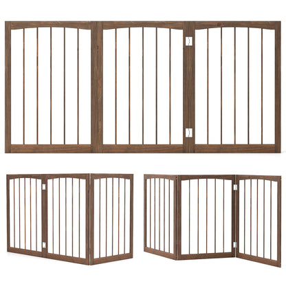 30 Inch Tall Wooden Pet Fence for Cats Small and Medium Dogs
