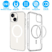 Magnetic Clear Phone Case Shockproof Transparent Phone Cover