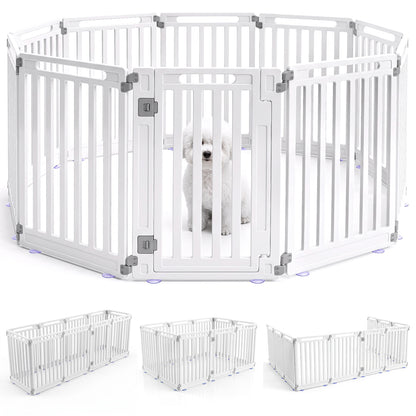 Dog Playpen 10 Panel 31.5" Height Indoor Outdoor Pet Fence