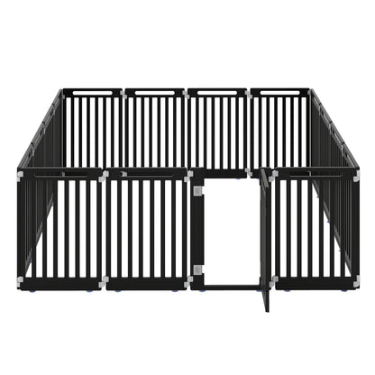 16-Panel Dog Playpen 31.5" Height Indoor Outdoor Pet Gate