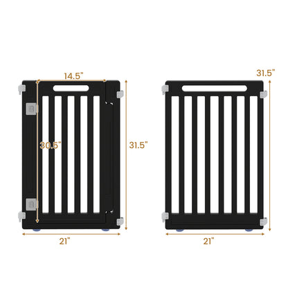 16-Panel Dog Playpen 31.5" Height Indoor Outdoor Pet Gate