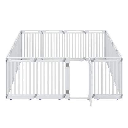 16-Panel Dog Playpen 31.5" Height Indoor Outdoor Pet Gate