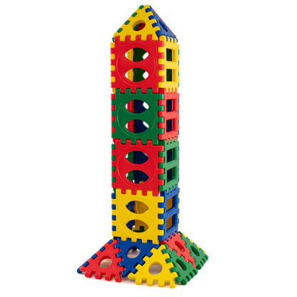 Oversized Waffle Block Set 32-Piece with Ocean Balls