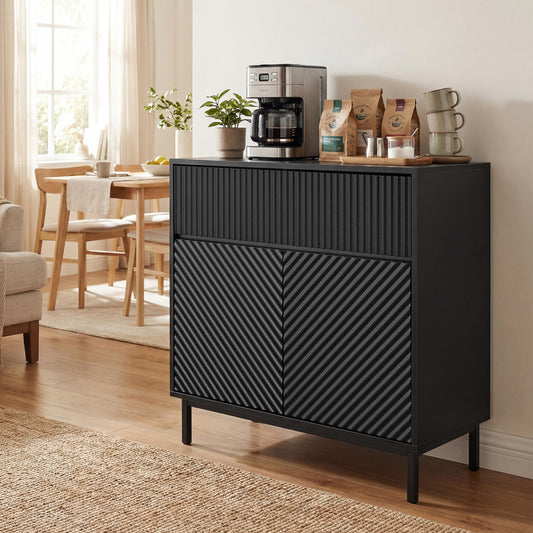 32" Wide Buffet Cabinet with 2 Doors and 1 Drawer for Kitchen