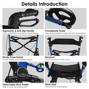 Adjustable Rollator Walker for Seniors