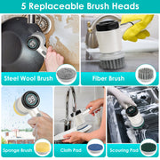 Handheld Rechargeable Cleaning Brush