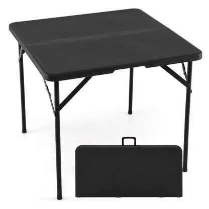 34 Inch Square Folding Card Table with Carrying Handle