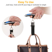 Portable 50kg LCD Digital Luggage Hanging Scale