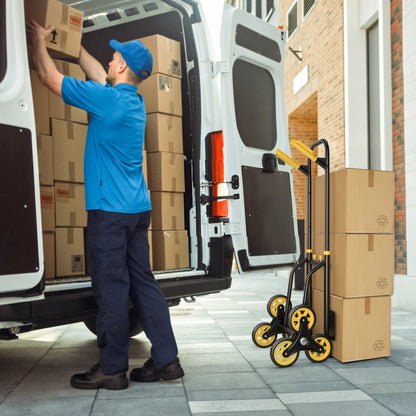 Stair Climber Hand Truck with Telescoping Handle, 350 lbs