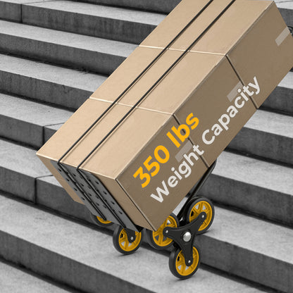 Stair Climber Hand Truck with Telescoping Handle, 350 lbs
