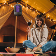 900V High Voltage Cordless Indoor Bug Zapper Type C Rechargeable Mosquito Lamp Trap Portable Electric Mosquito Killer with Hanging Strap Night Light f