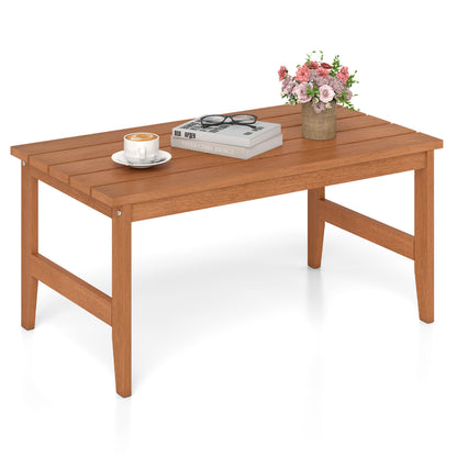 Rectangular Teak Wood Outdoor Coffee Table 35.5"