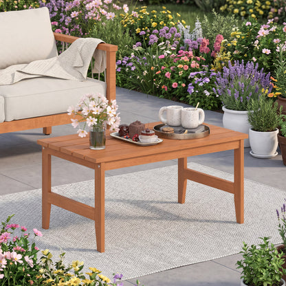 Rectangular Teak Wood Outdoor Coffee Table 35.5"