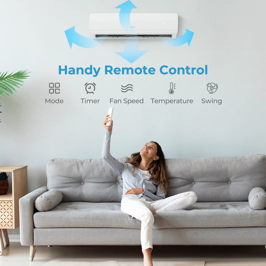36000 BTU 4 Zone 19 SEER2 Mini Split AC with Heat Pump-9K + 9K + 12K + 18K