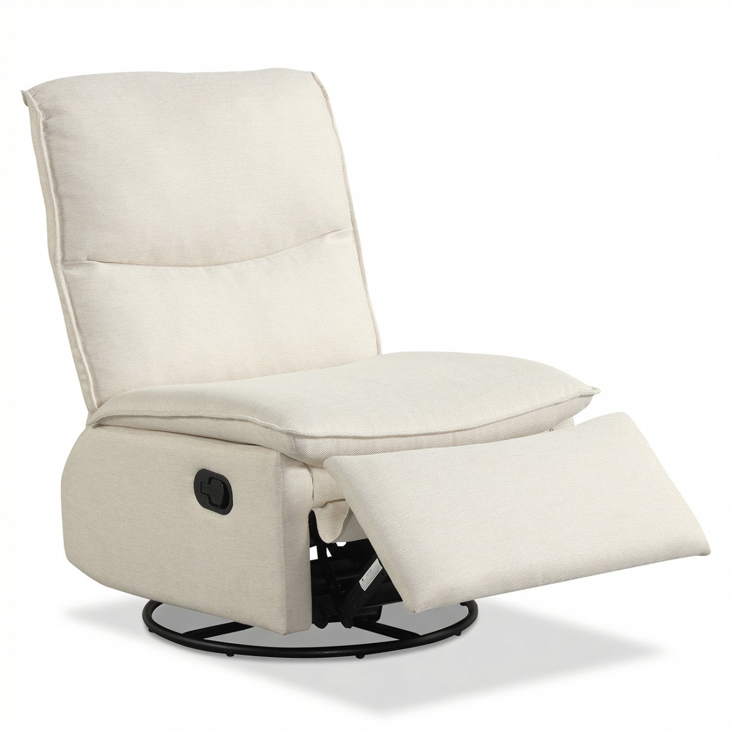 360° Swivel Rocking Chair with Cushioned Back for Living Room