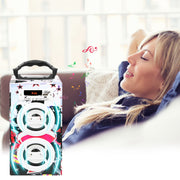 iRola Wireless Speaker 10W Powerful Subwoofer Wooden Loudspeaker FM AUX MMC for iPhone X Samsung S9 Tablet PC