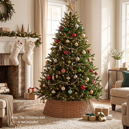 36“ Christmas Tree Collar for 6/7.5/9 ft Artificial Trees with Cord Cut-Out