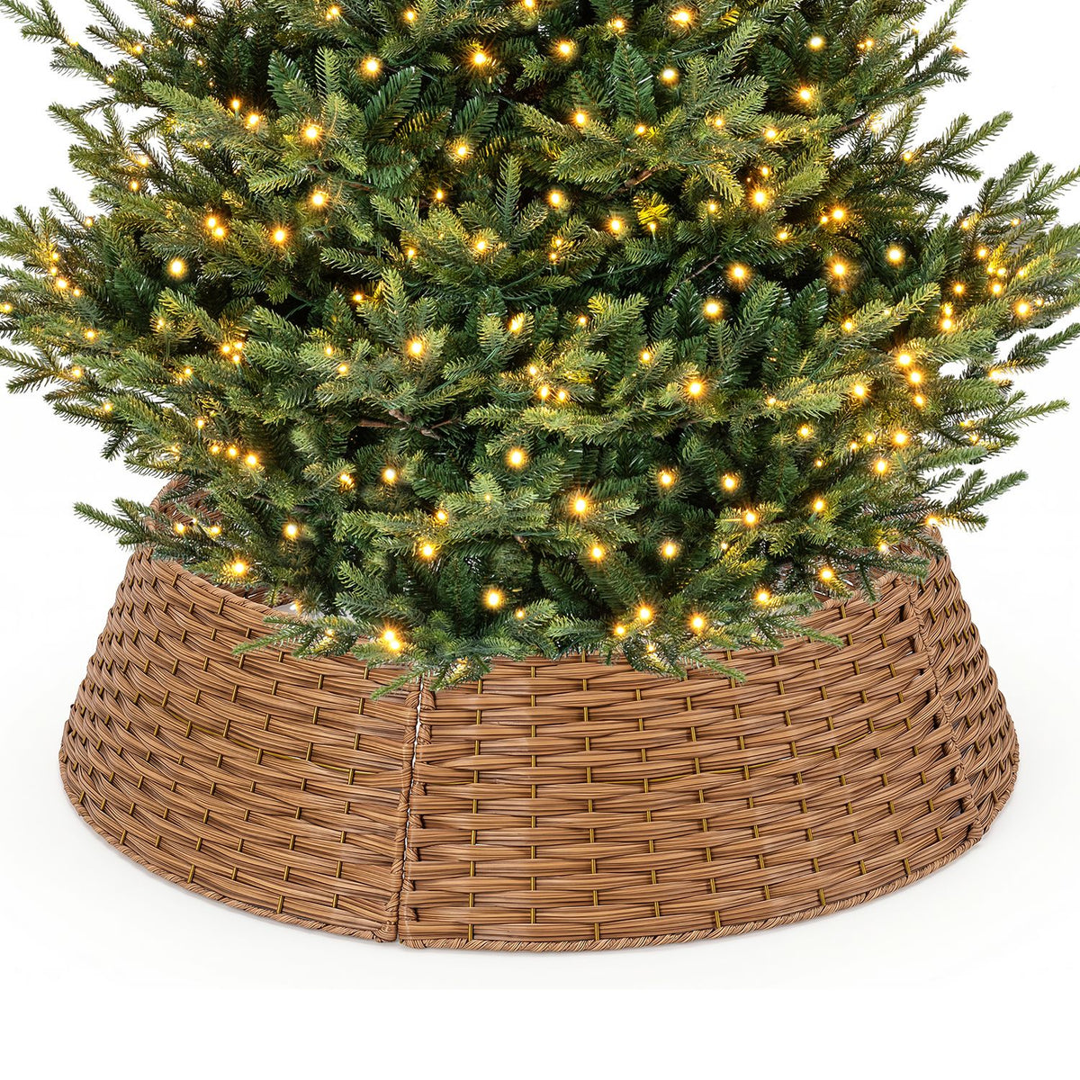 36“ Christmas Tree Collar for 6/7.5/9 ft Artificial Trees with Cord Cut-Out