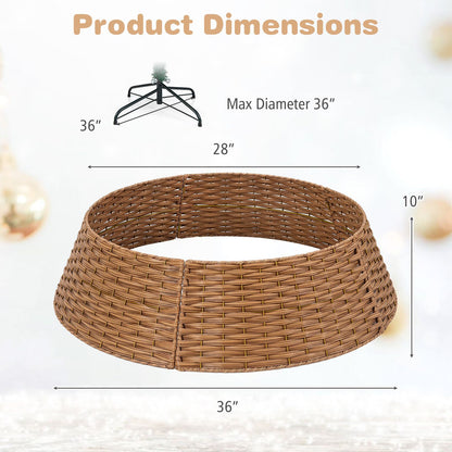 36“ Christmas Tree Collar for 6/7.5/9 ft Artificial Trees with Cord Cut-Out