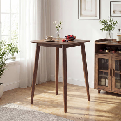 Counter Height Bar Table 36" with Solid Rubberwood Legs