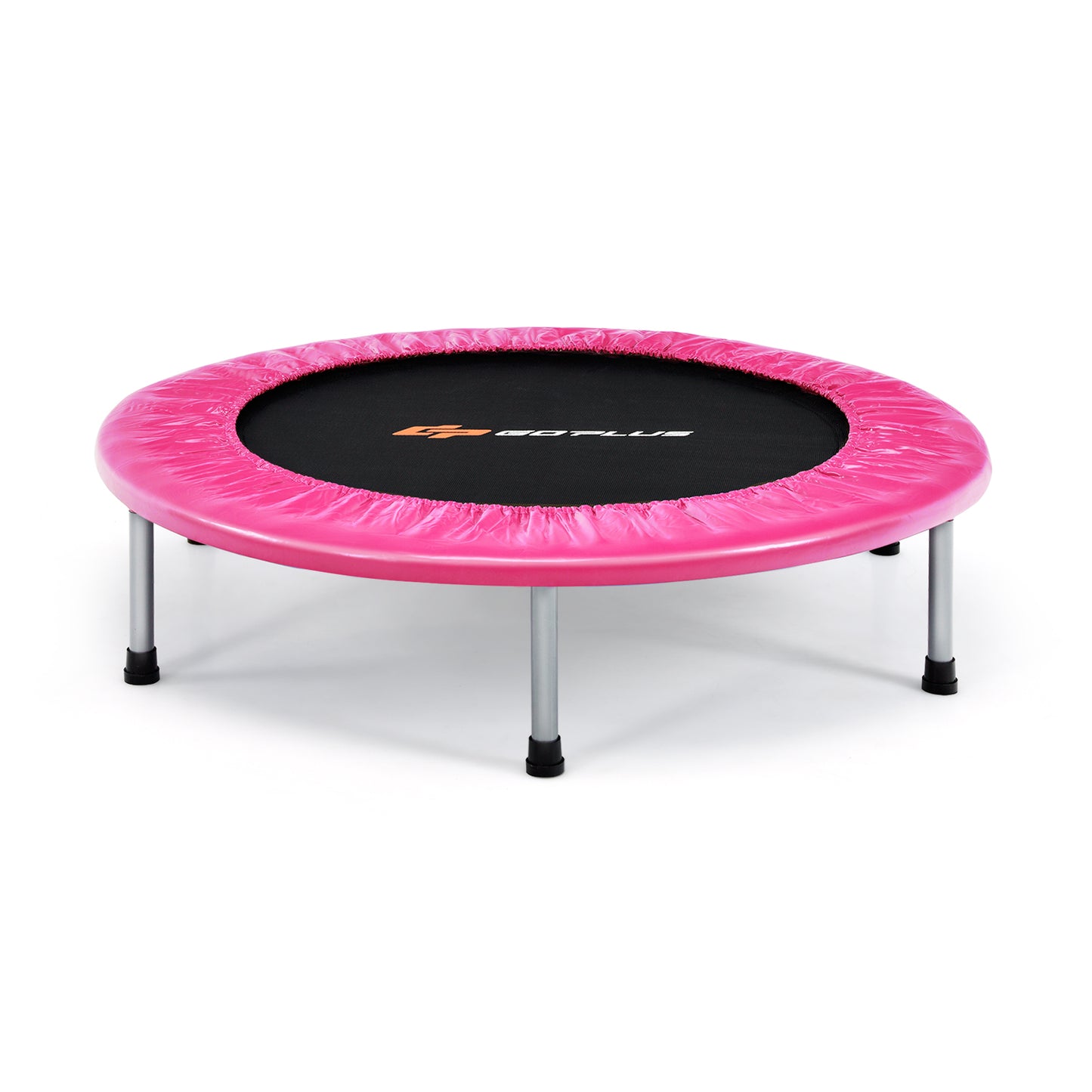 36 Inch Mini Folding Trampoline Portable Recreational Fitness Rebounder-Blue - Pink