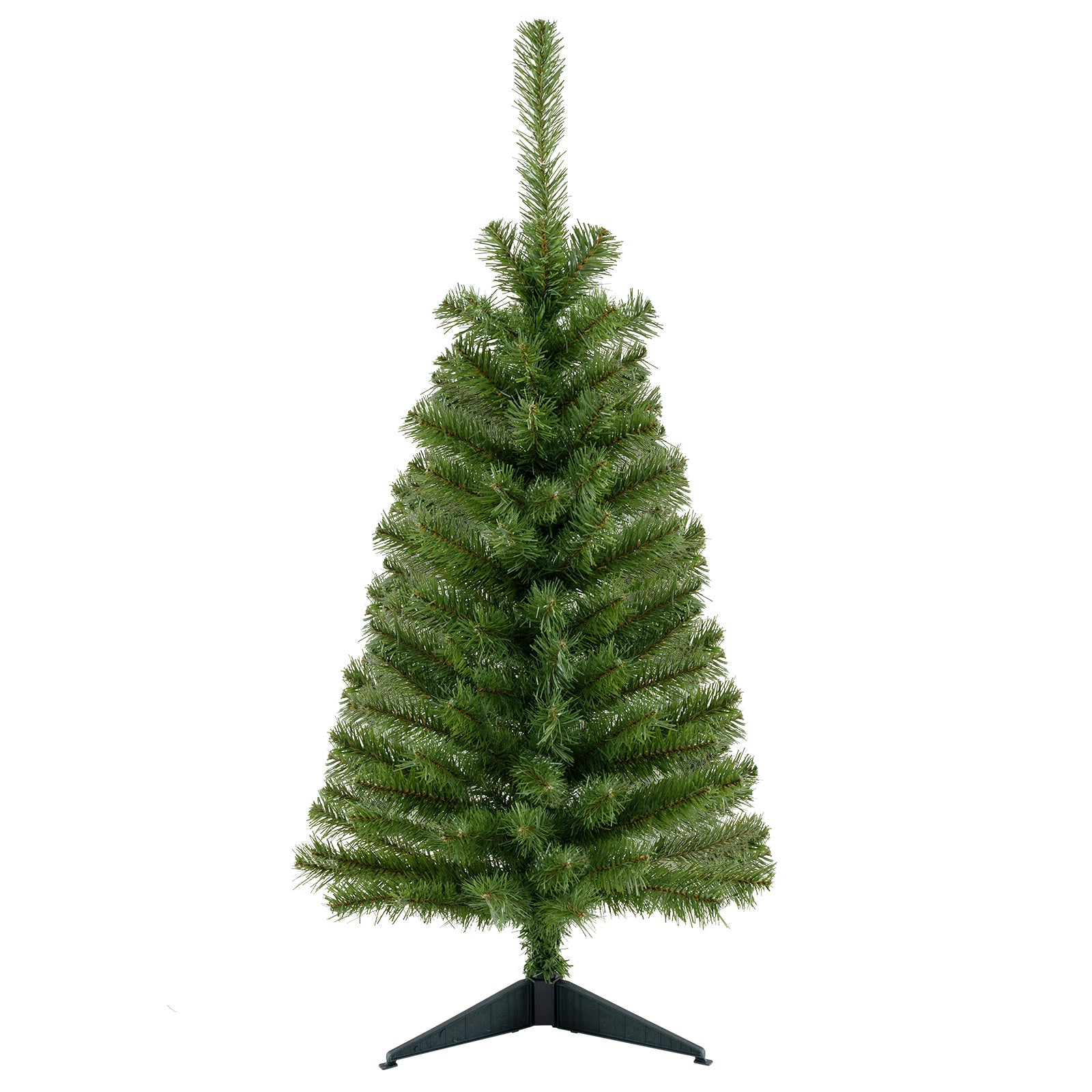 3 ft Premium Artificial Christmas Mini Tree with Stand-Pink - Green