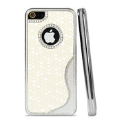 White Hexagon Style Hard Phone Case Cover Skin for Apple IPhone 5 5S 5C