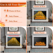 34/37" Recessed Electric Fireplace