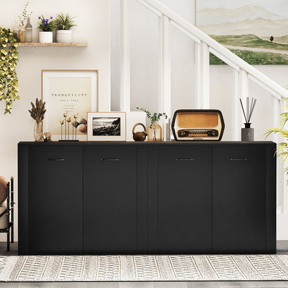 38" Buffet Modern Sideboard Cabinet with Storage-Black