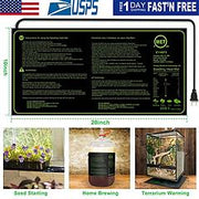 10" x 20" Seedling Heat Mat IP67 Waterproof for Seed Germination