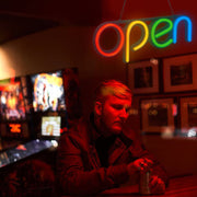 Neon Open Sign Light 15.75x6in Business Store Café Restaurant